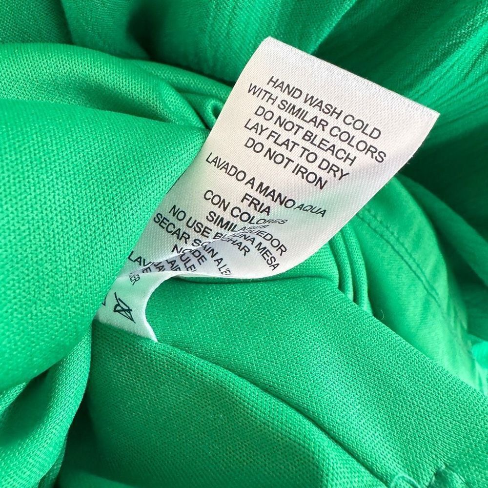 Nina Leonard Women’s Sleeveless Lace Trim Maxi Dress Bright Green Medium NWT - Picture 10 of 10